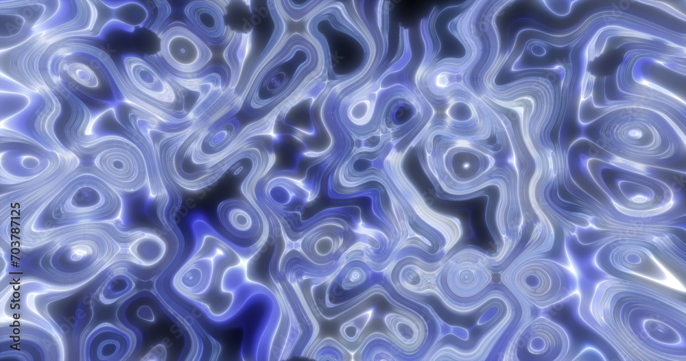 Abstract blue waves of iridescent energy liquid and magical bright glowing lines, background Abstract blue waves of iridescent energy liquid and magical bright glowing lines, background