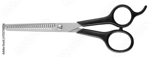 Принти на полотні hairdressing Scissors isolated on white background, full depth of field