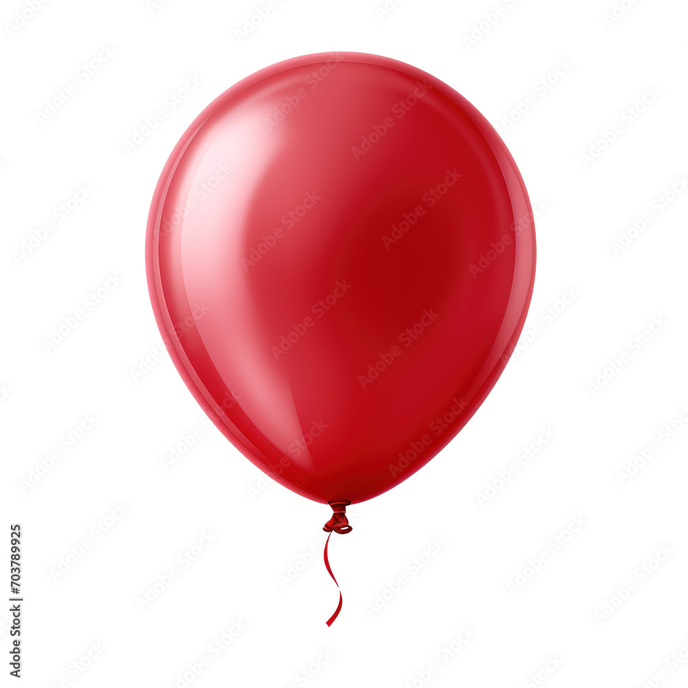 Red balloon Isolated on transparent background Red balloon Isolated on transparent background