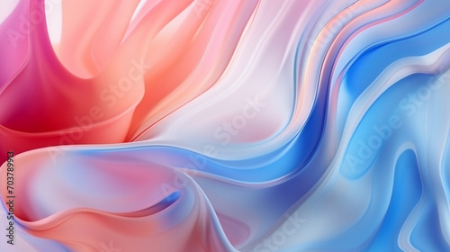 Abstract Floral Harmony: Liquid Color Design with Gradient Colors for a Stylish Mobile Screen - Wallpaper Concept