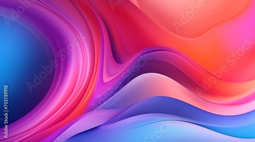 Abstract Floral Harmony: Liquid Color Design with Gradient Colors for a Stylish Mobile Screen - Wallpaper Concept