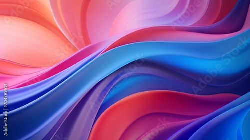 Abstract Floral Harmony: Liquid Color Design with Gradient Colors for a Stylish Mobile Screen - Wallpaper Concept