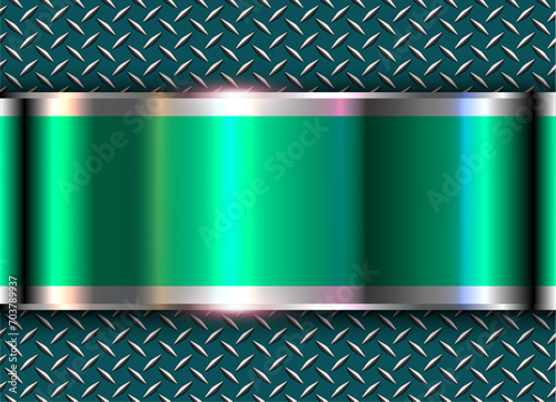 Metallic silver blue backgr...