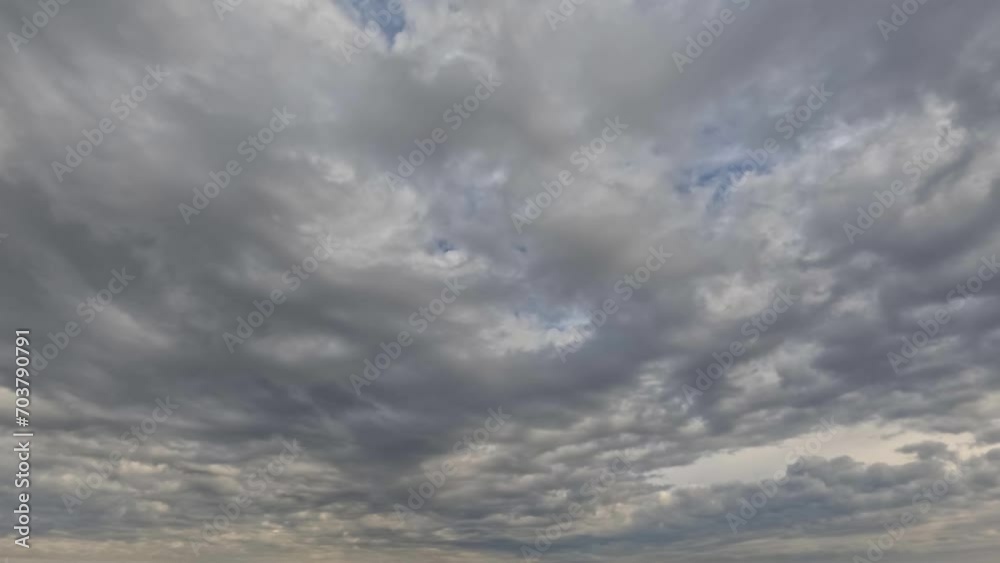 timelapse of overcast - dramatical bg with clouds