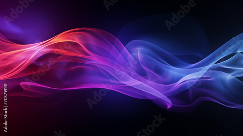 Vivid Nebula of Colors: Abstract Neon Fog, Perfect for Wide-angle Banners
