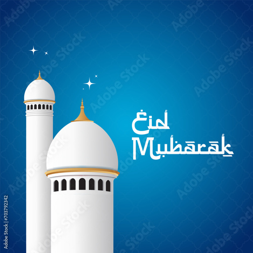 Eid Mubarak islamic design. Eid ul fitr creative ads.