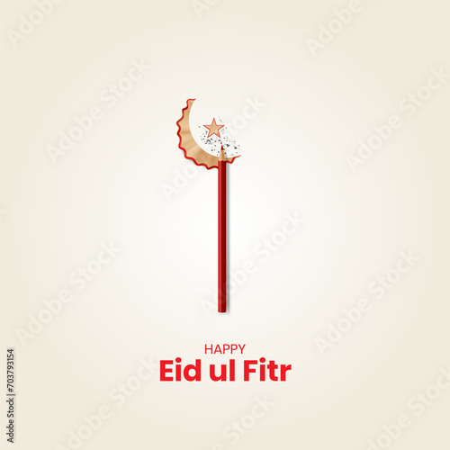 Eid Mubarak islamic design. Eid ul fitr creative ads.