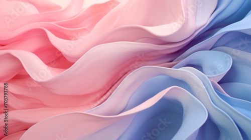 Soft breezes create calming rhythms in the close-up view of a wavy rose leaf, where its fluid and flowing forms bring serenity