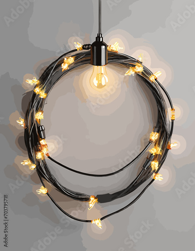 illustration of a lamp