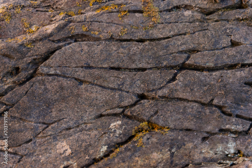 Schilderij op canvas imagen detalle textura piedra con grietas de distintos tamaños