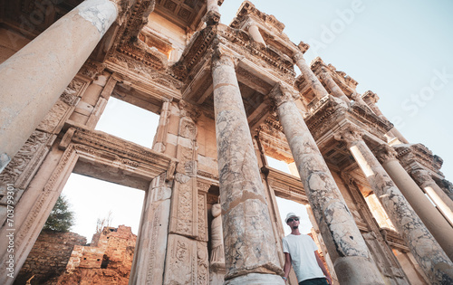 Effesus, Turkey. An ancient city, ruins of an old Celsus library