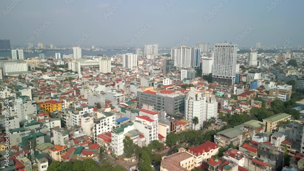 Aerial view of Hanoi city skyline, Vietnam. Aerial view of Hanoi city skyline, Vietnam.