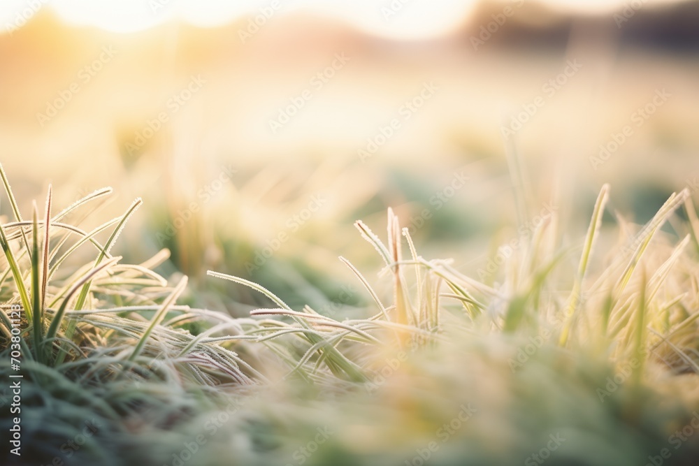macro shot of morning frost on grassland plants macro shot of morning frost on grassland plants