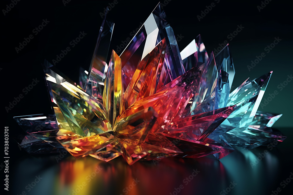 colorful crystal abstract background colorful crystal abstract background