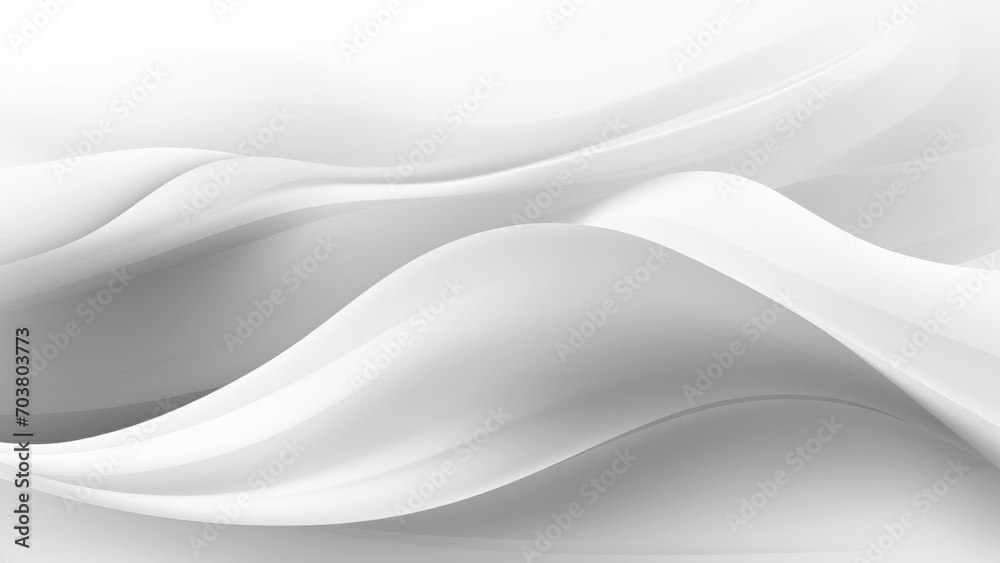 Obraz premium an abstract white wavy background