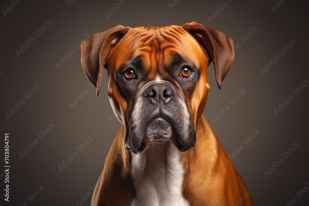 Noble Boxer Breed Close-Up