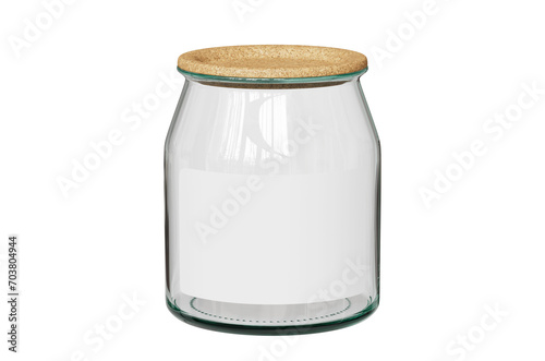 유리 병 코르크 뚜껑 목업 Glass Jar and Cork Cap Mock up