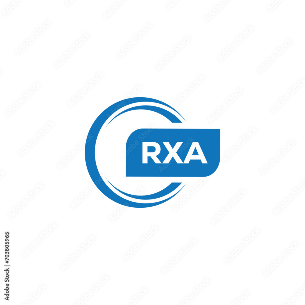 RXA letter design for logo and icon.RXA typography for technology, business and real estate brand.RXA monogram logo.