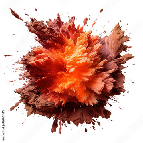An explosion isolated on transparent background