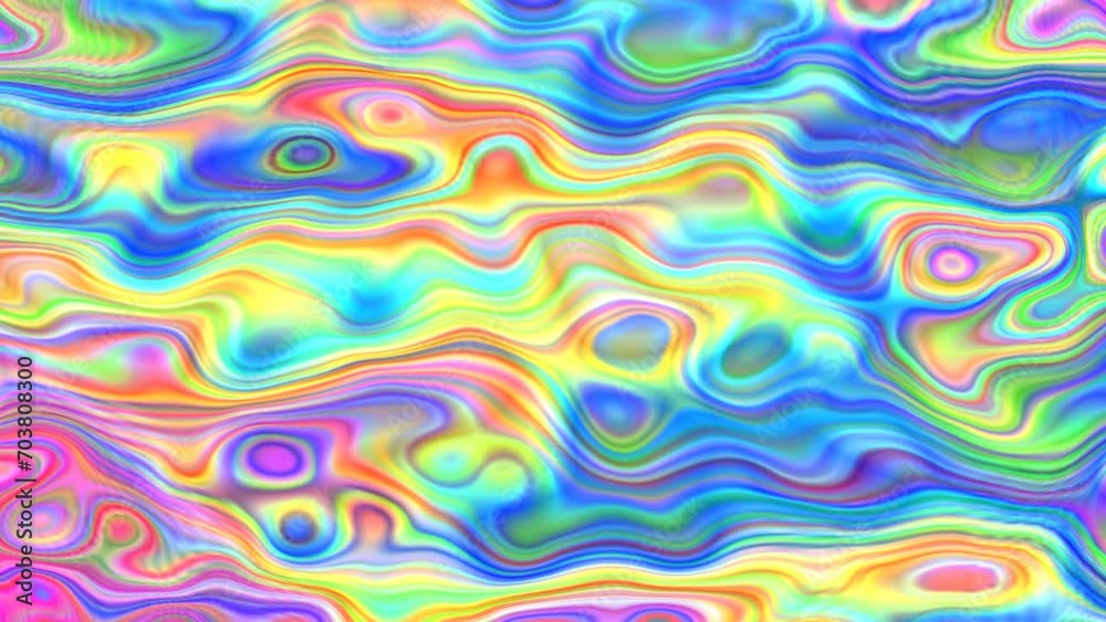 Animation of colorful background with curvy lines and circles Animation of colorful background with curvy lines and circles