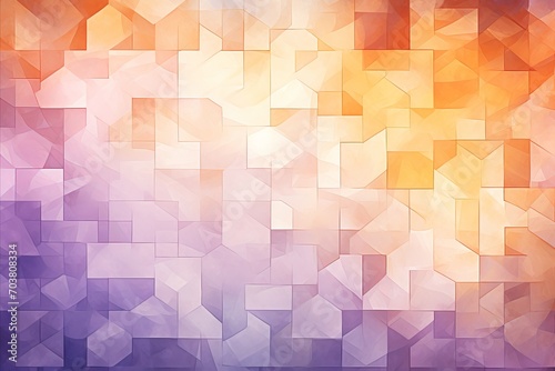 Pastel Geometric Mosaic Pattern - Abstract Design Element for Digital Backgrounds and Print
