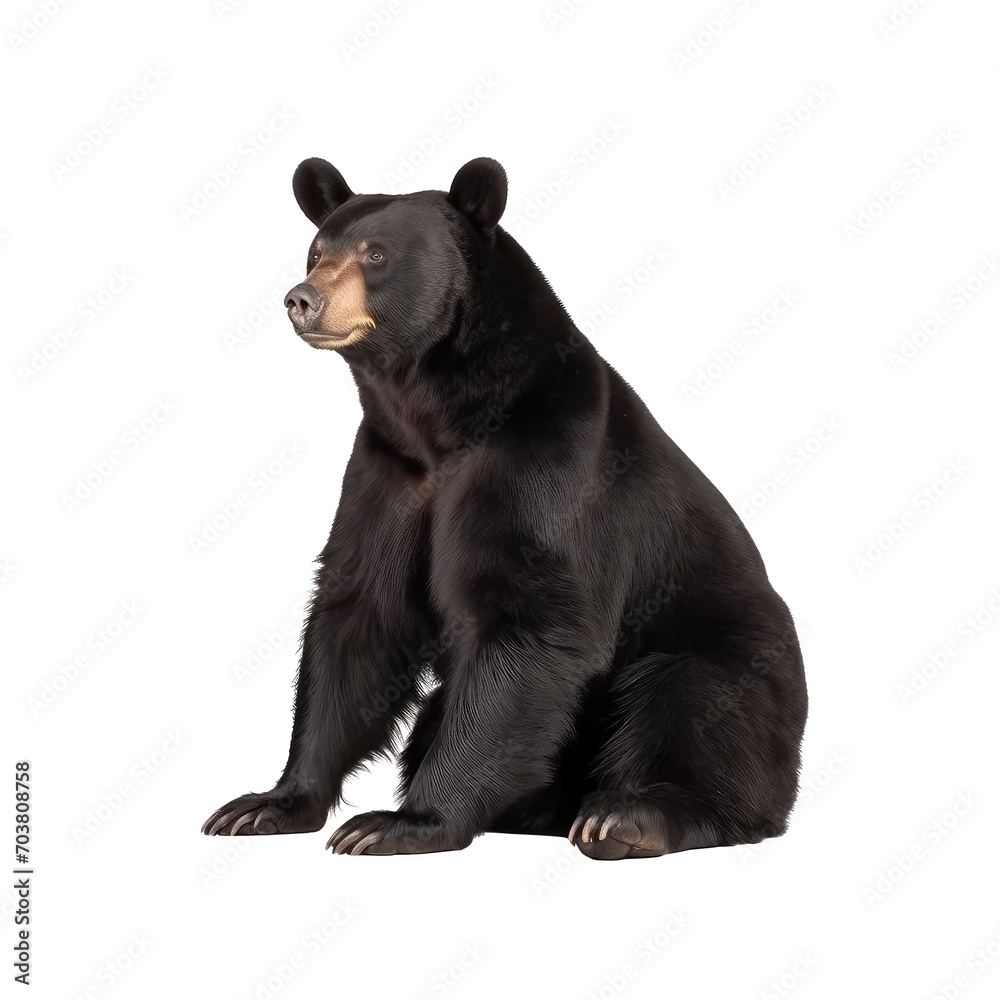 Fototapeta premium big bear isolated on white.