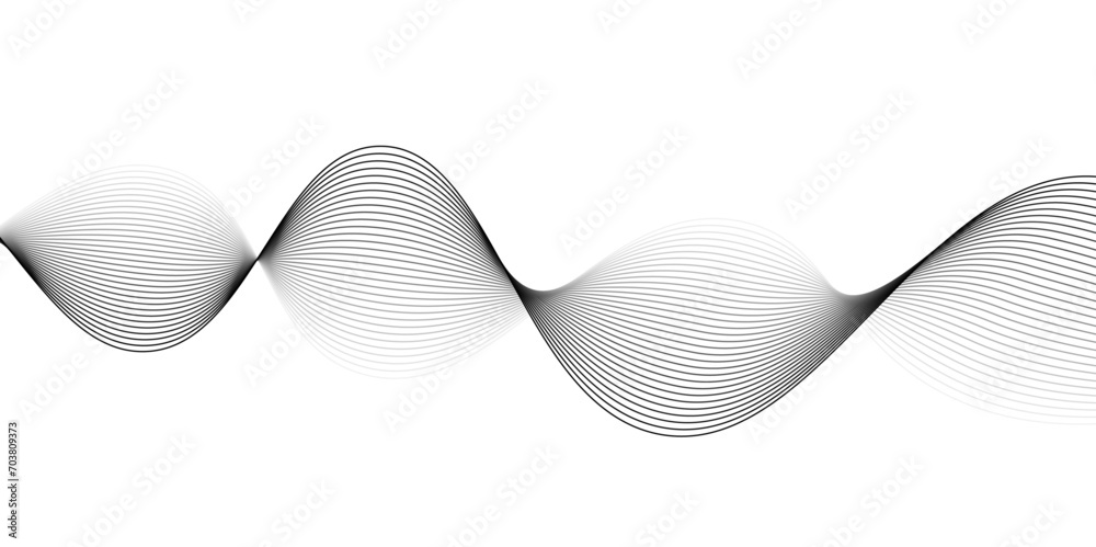 Abstract wavy technology curve lines on transparent background isolated. Grey wave swirl,Stylized line art background. Vector, Abstract wavy technology curve lines on transparent background isolated. Grey wave swirl,Stylized line art background. Vector,