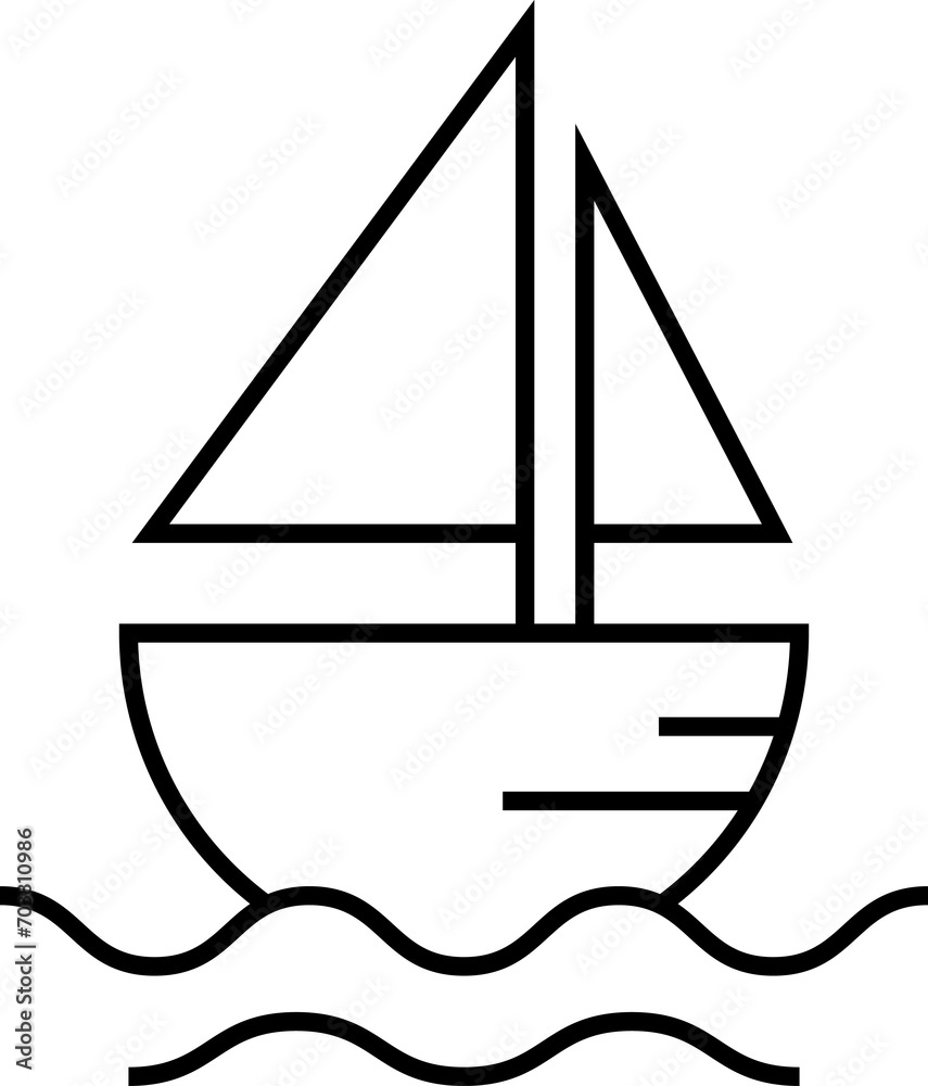 Monoline Line Art Logo