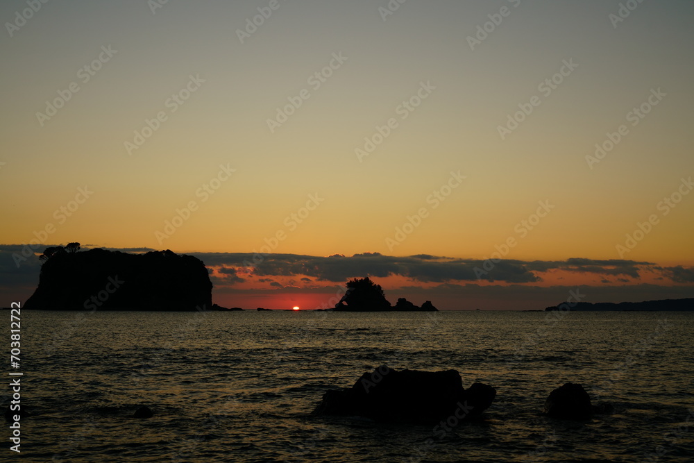 sunrise on the sea at Tai-Iwa