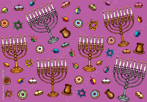 Donut. Vector drawing