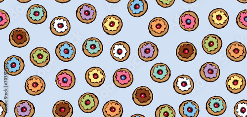 Donut. Vector drawing