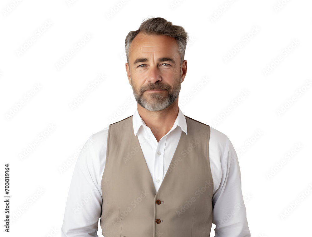 adult man portrait, professional guy in formal vest adult man portrait, professional guy in formal vest