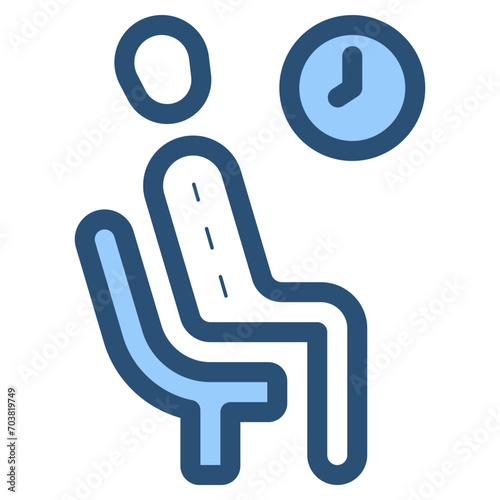 waiting room sign icon