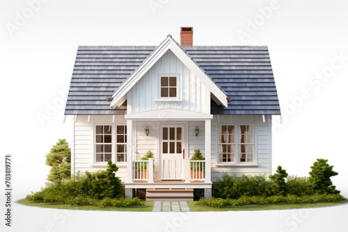 Luxury home with decorative a houseplant isolated on transparent background