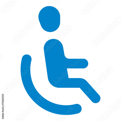 handicapped sign icon