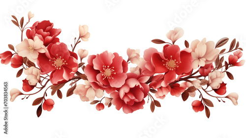 Chinese new year frame decoration element, PNG file no background