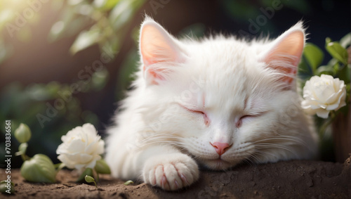 sleeping cat HD wallpaper download © ZOHAIB