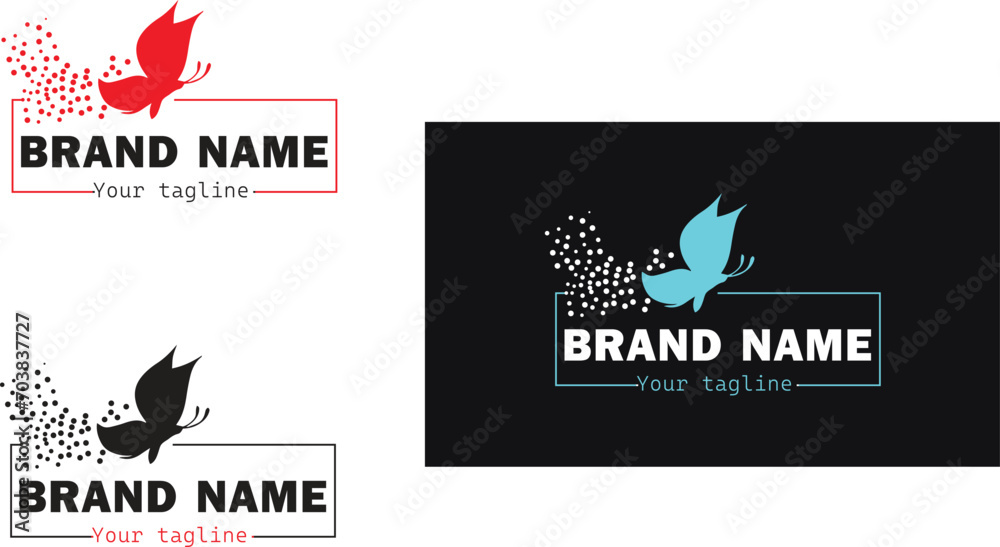 Obraz premium New simple and modern Butterfly LOGO .