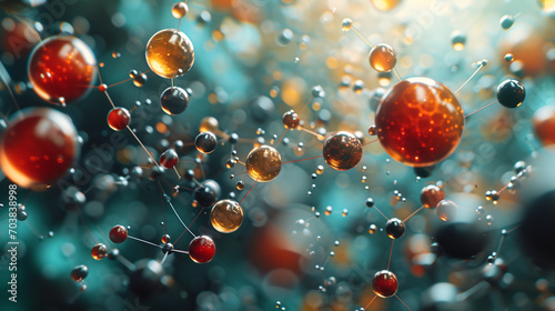 Wallpaper Mural red and blue spheres Torontodigital.ca