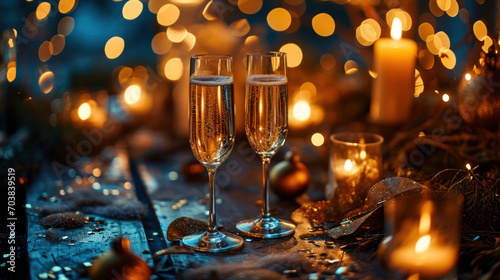 Golden Toast Sparkling Champagne Celebration