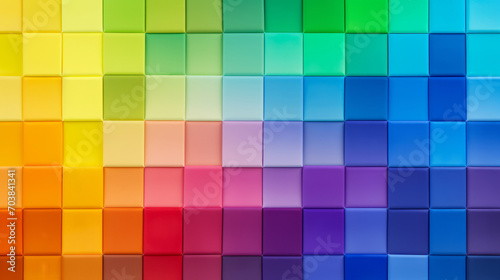 Colorful rainbow cubes background