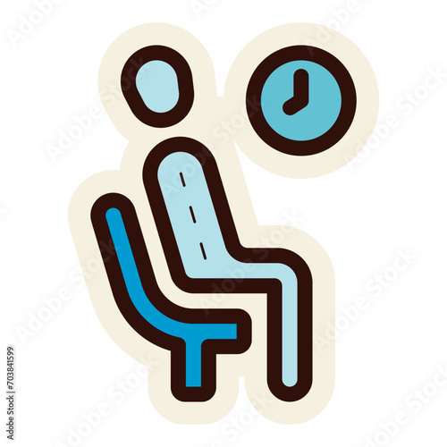 waiting room sign icon