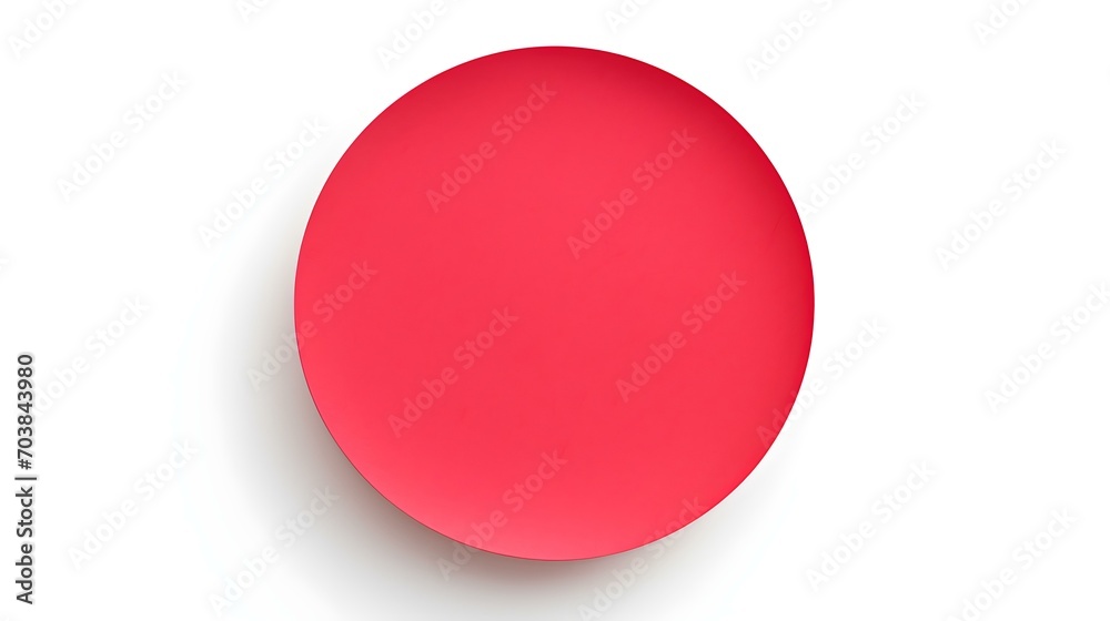 Ruby round Paper Note on a white Background. Brainstorming Template with Copy Space Ruby round Paper Note on a white Background. Brainstorming Template with Copy Space