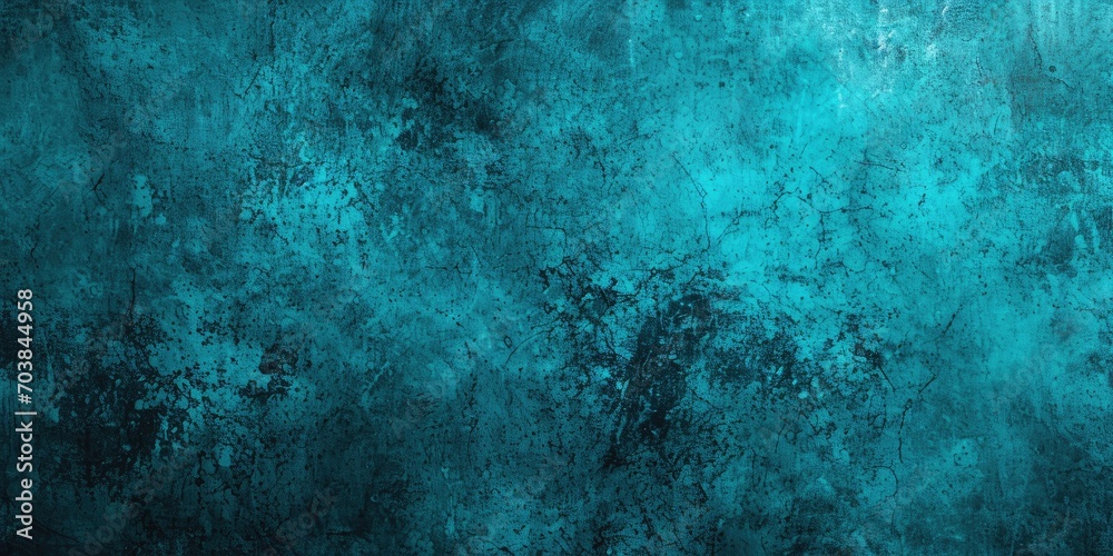 Grunge Background Texture in the Style Turquoise Blue and Black - Amazing Grunge Wallpaper created with Generative AI Technology