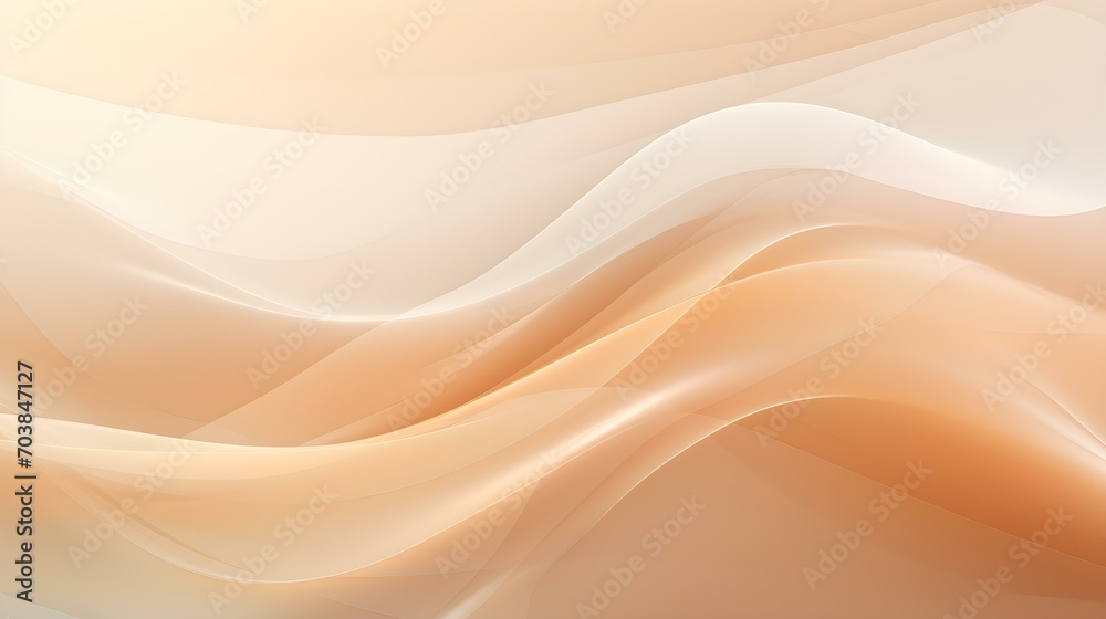 Obraz premium Dynamic Vector Background of transparent Shapes in beige and white Colors. Modern Presentation Template