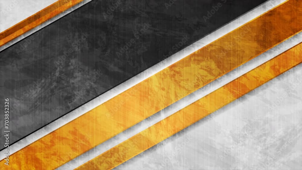 Black and orange stripes on grey grunge retro background. Seamless ...