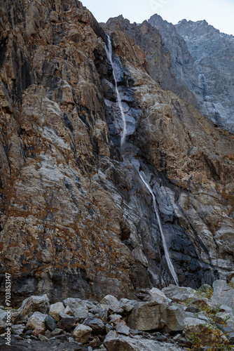 The Splendor of a Mountain Waterfall