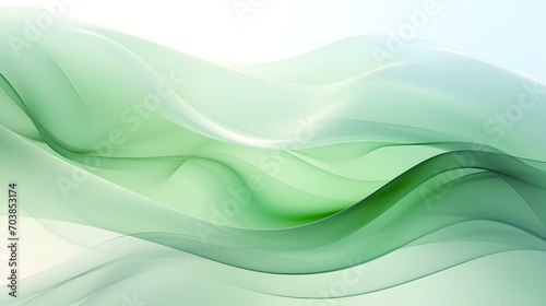 Dynamic Vector Background of transparent Shapes in green and white Colors. Modern Presentation Template