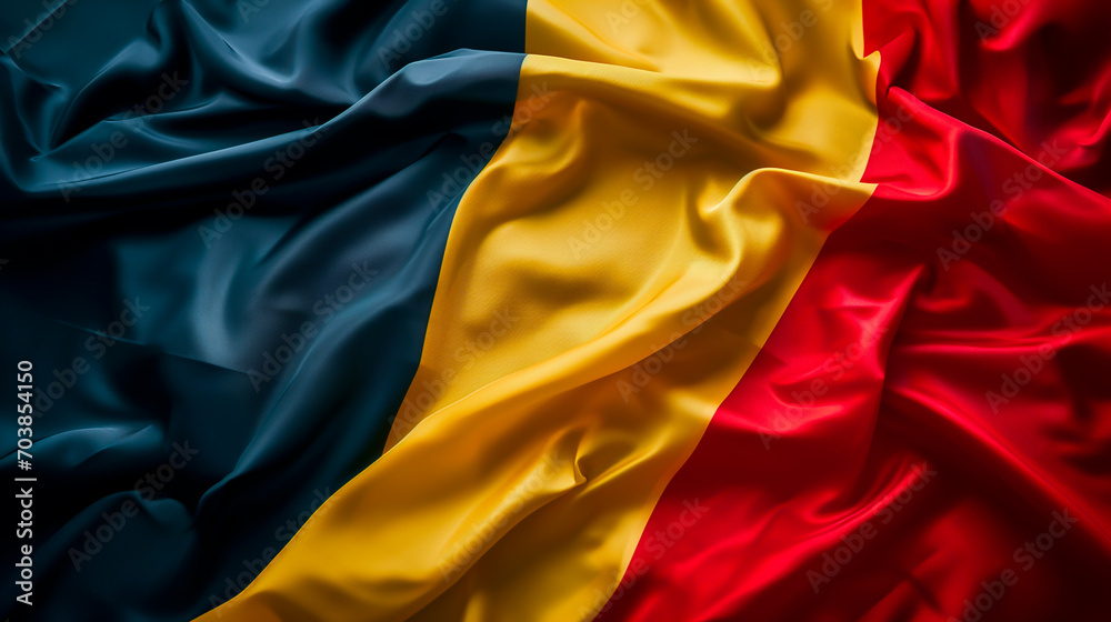 Belgian national flag, symbol of national pride.
