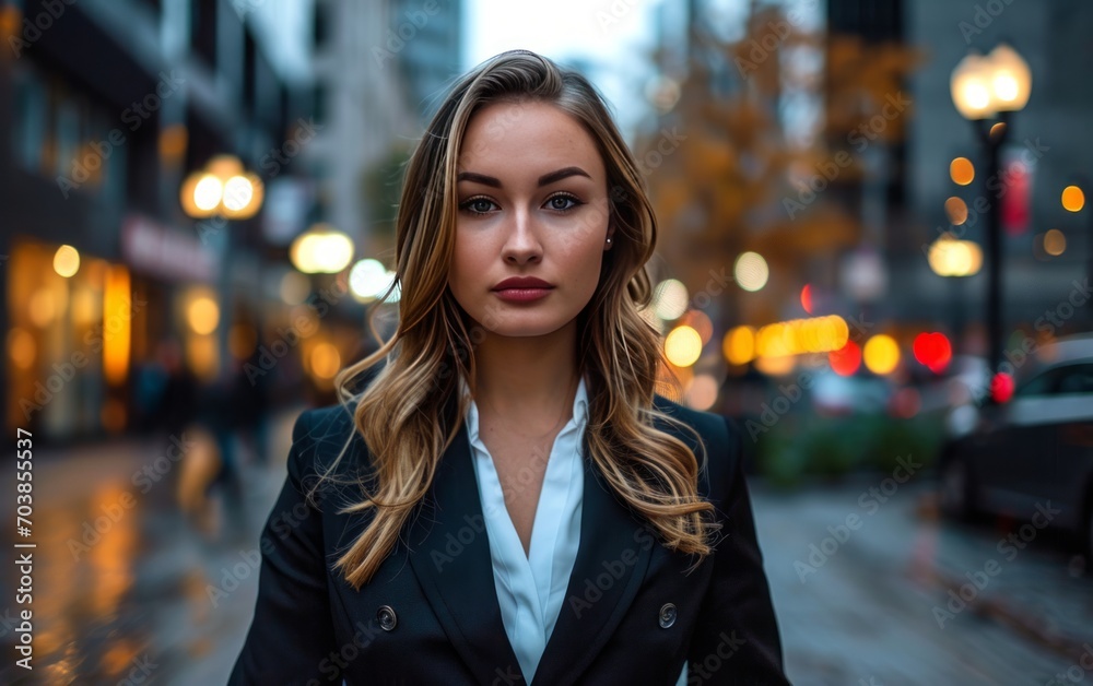 The image of a working woman in a suit embodies confidence and elegance. Visual proof of strength and elegance in the workplace. The image of a working woman in a suit embodies confidence and elegance. Visual proof of strength and elegance in the workplace.